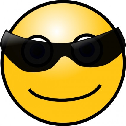 occhiali da sole cool ClipArt smiley
