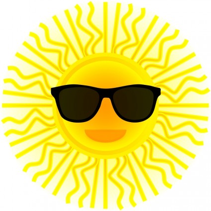 sole con occhiali da sole
