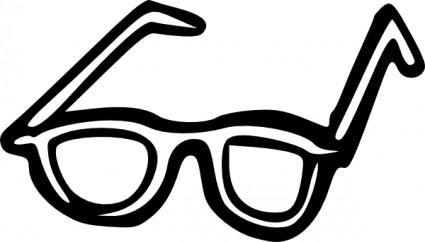 kacamata garis besar clip art
