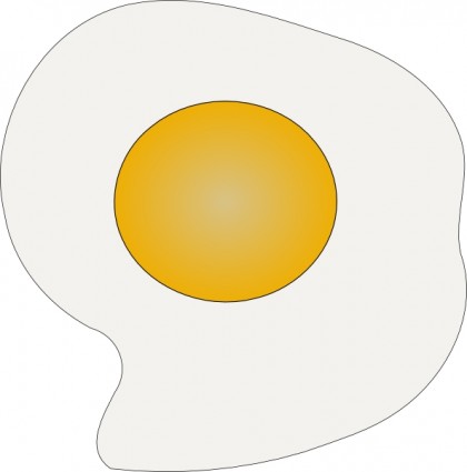 Sunny side up telur clip art