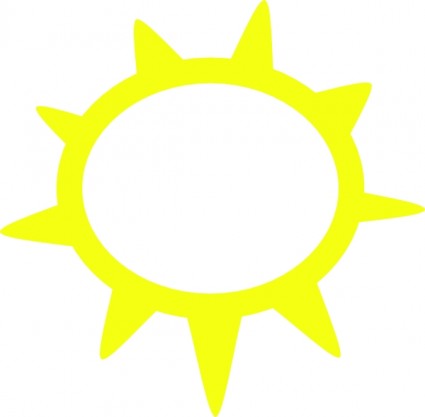 ClipArt simboli di tempo soleggiato