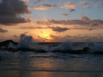 sol de mar de amanecer