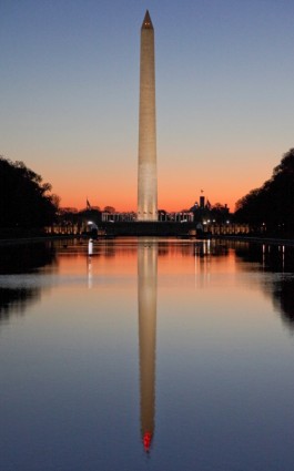 Sonnenaufgang Washington Denkmal Washington dc