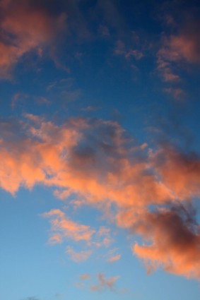 nuages du coucher du soleil
