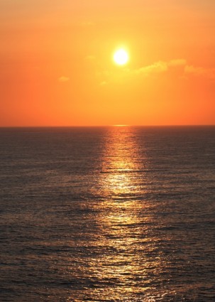 夕日太陽夕焼け海