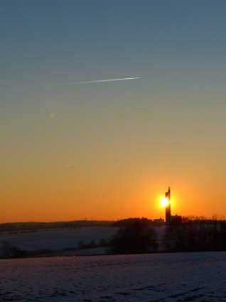 coucher de soleil sun tower