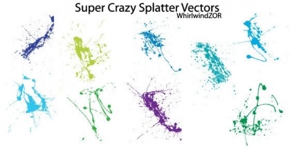 Süper çılgın splatter vektör