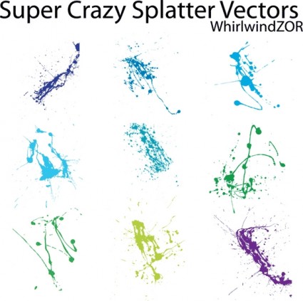Super crazy salpicadura vectores