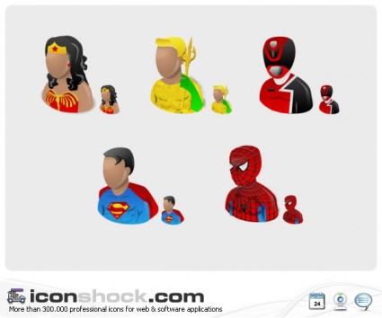 super heros vista icônes icônes pack