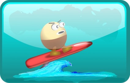 Elmer surfing