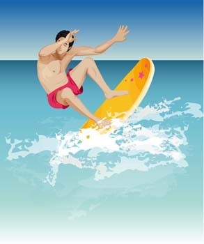 vetor de esporte surf