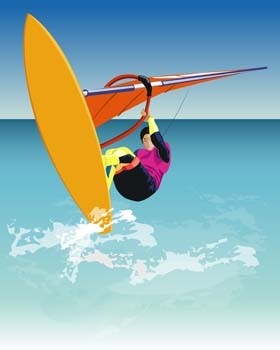 Surfing Sport Vector