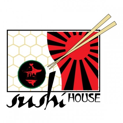 壽司的房子徽標