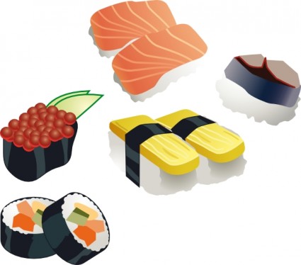sushi mengatur clip art