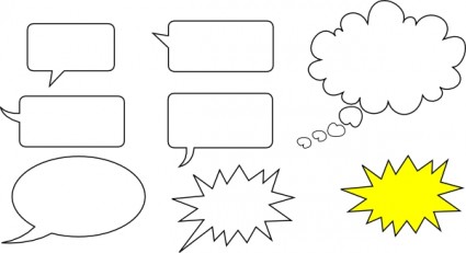 balões de fala de SVG clip-art