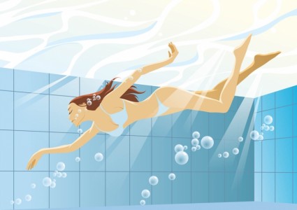 السباحة بيكيني فتاة