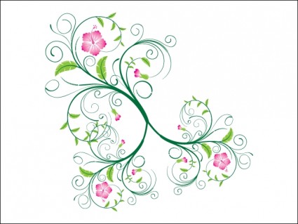 tourbillon floral vector