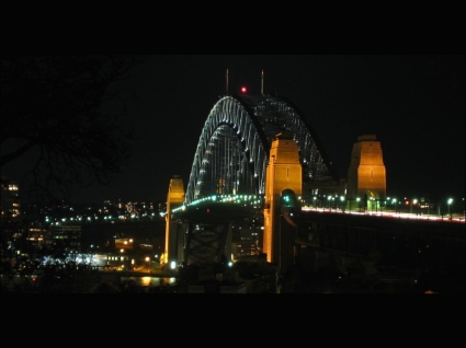 سيدني هاربور جسر جدران متوهجة أستراليا العالم