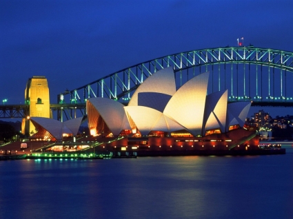 Sydney opera house hình nền thế giới Úc