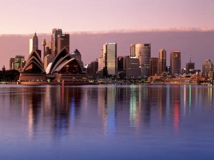 オーストラリア世界シドニー反射を壁紙します。