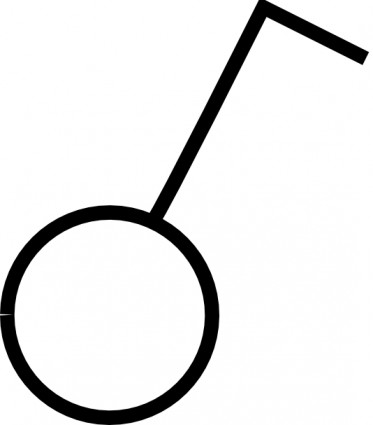 símbolo disjuntor um pólo clip-art