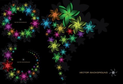 Symphony Of Flowers Vector