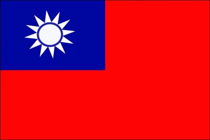 Bandeira de Taiwan clip-art