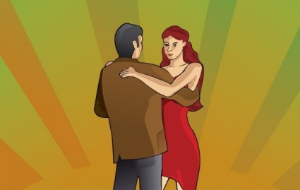 زوجين التانغو الرقص