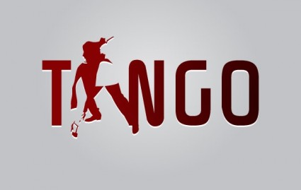 Шаблон логотипа танго