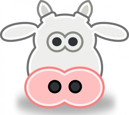cabeza de la vaca de Tango estilo clip art