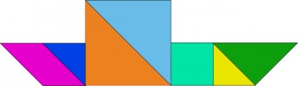 clip art de tangram rompecabezas