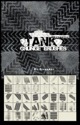 Tank Pattern Grunge Brushes