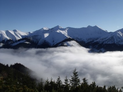 las montañas Tatra en invierno
