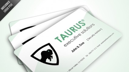 Taurus biểu tượng kinh doanh thẻ