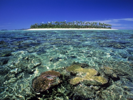 Tavarau Inselwelt Tapete Fidschi Inseln