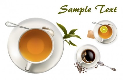Tee und Kaffee-Vektoren