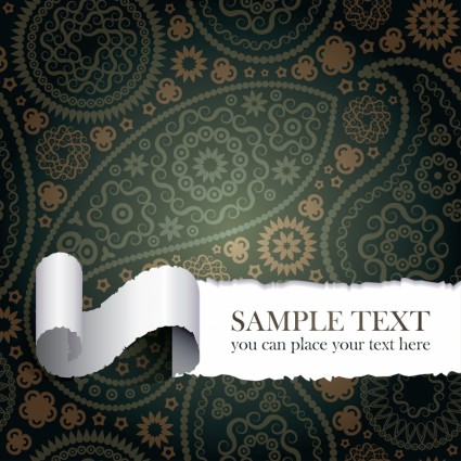 Tear The Paper Pattern Vector