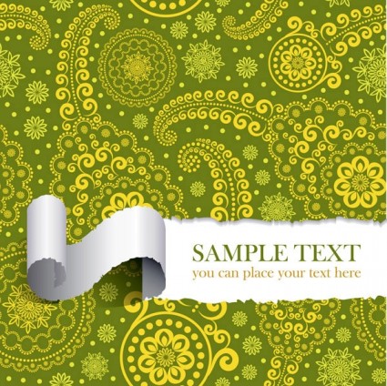 Tear The Paper Pattern Vector