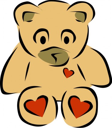 Teddy bear hati
