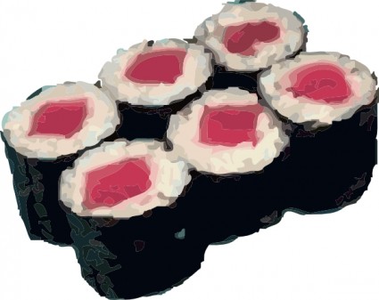 Tekka maki sushi clip art