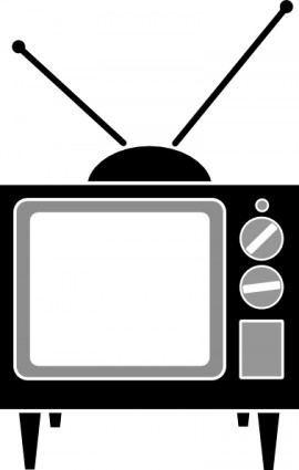 clip art de televisión antena