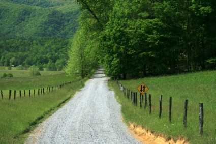 zona rural estrada de Tennessee