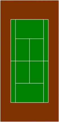 Tennis-Gericht-ClipArt-Grafik