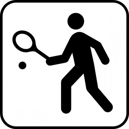 Lapangan Tenis atau squah clip art