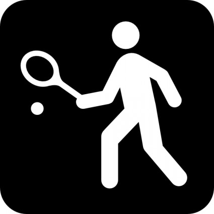 كرة المضرب أو سكة المحاكم قصاصة فنية