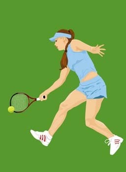 vetor de esporte tênis