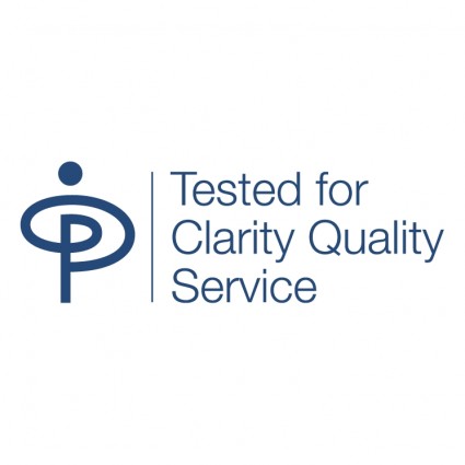 testado por serviços de qualidade de clareza