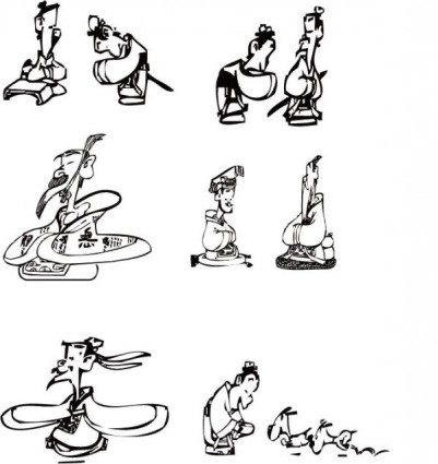 os Analectos de vetor de desenho animado de Confúcio
