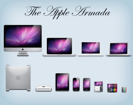 jabłko armada ikony ikony pakiet