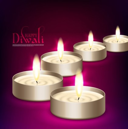 die schöne Diwali-Hintergrund-Vektor